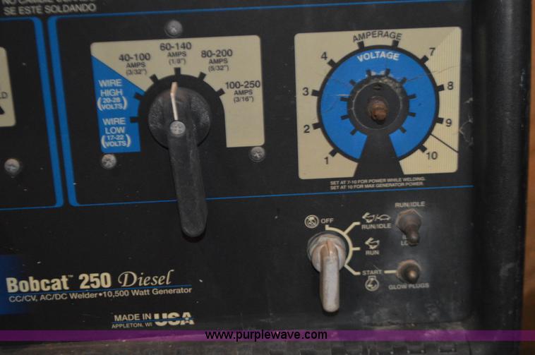 image for item K5283 Miller Bobcat 250 welder/generator