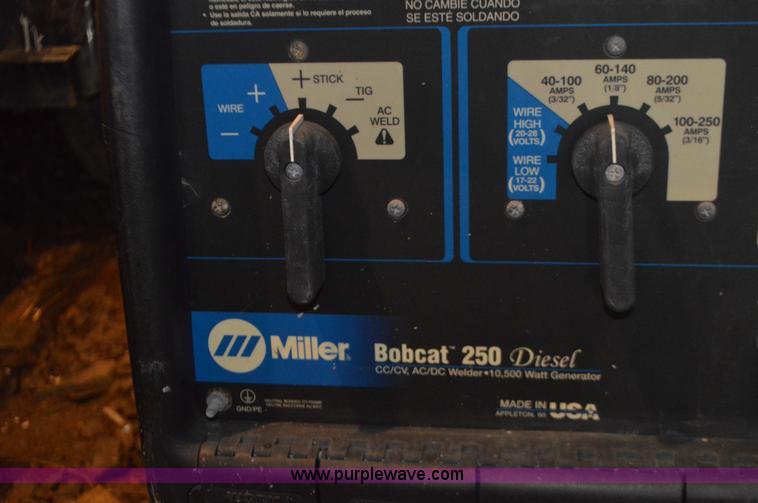 image for item K5283 Miller Bobcat 250 welder/generator