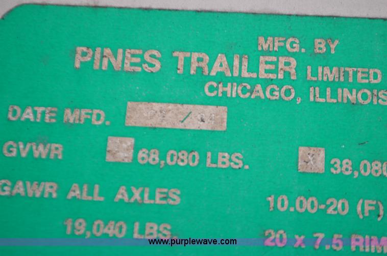 image for item K5294 1994 Pines dry van trailer