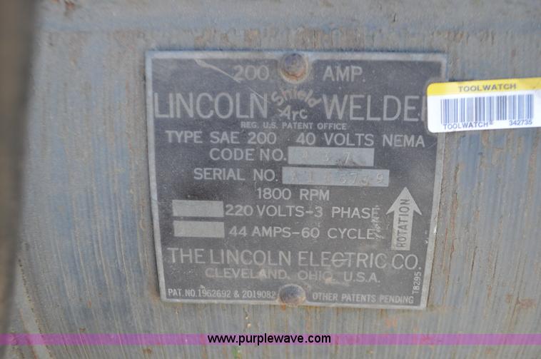 image for item K5307 Lincoln Shieldarc welder