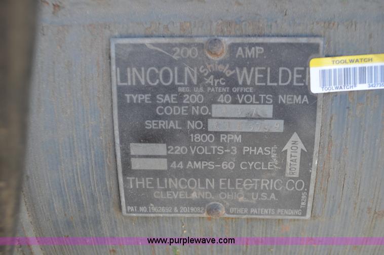 image for item K5307 Lincoln Shieldarc welder