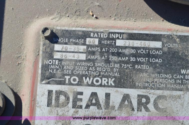 image for item K5308 Lincoln Idealarc 250 arc welder