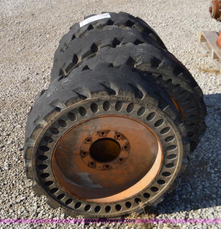 image for item K5311 (4) 12-16.5 skid steer tires