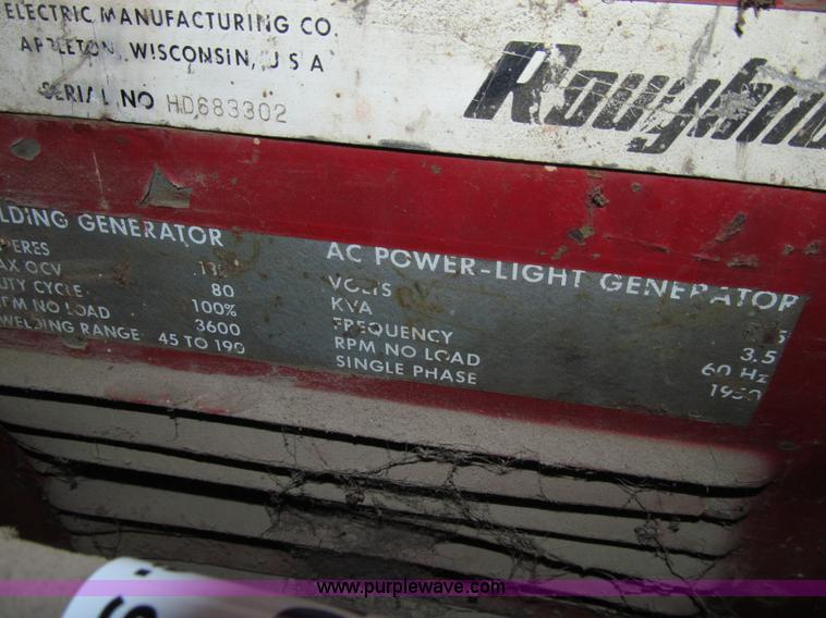 image for item L1862 Miller Roughneck 1E power pack welder/generator