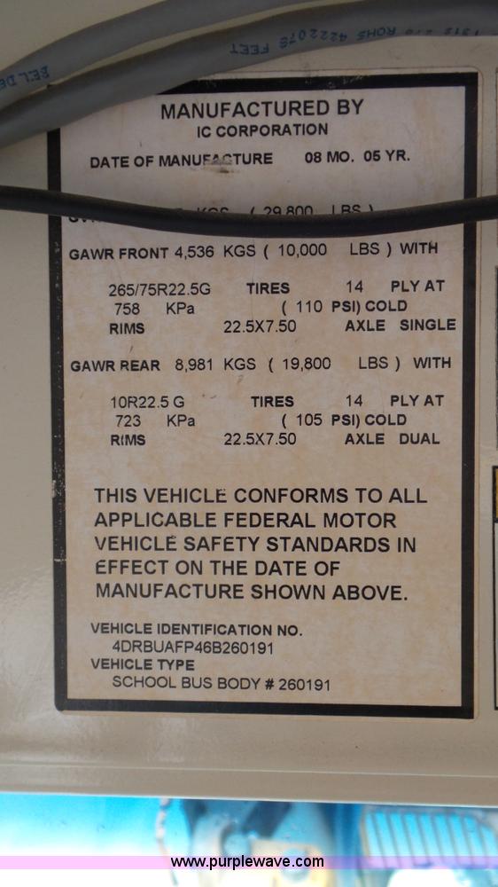 image for item L3579 2006 International 3000 bus