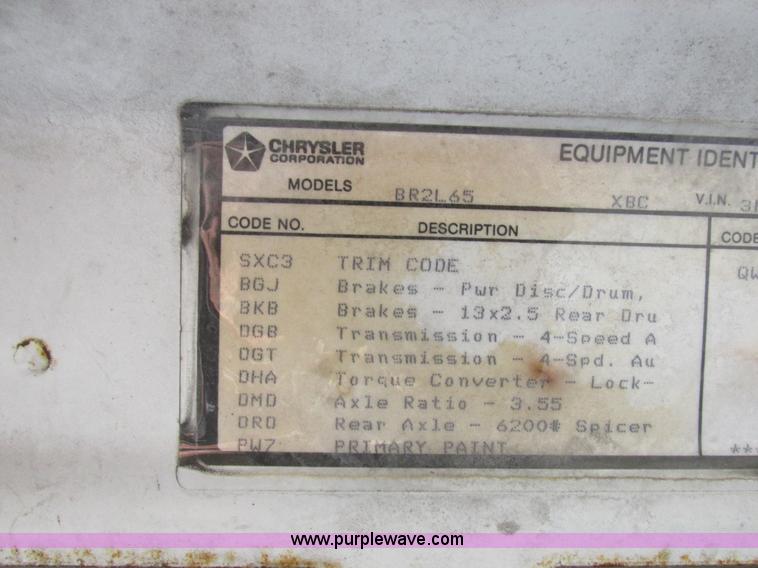 image for item L4219 1999 Dodge Ram 2500 utility truck