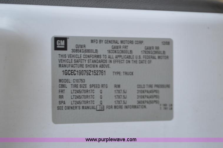 image for item L4552 2009 Chevrolet Silverado 1500 Ext. Cab pickup truck