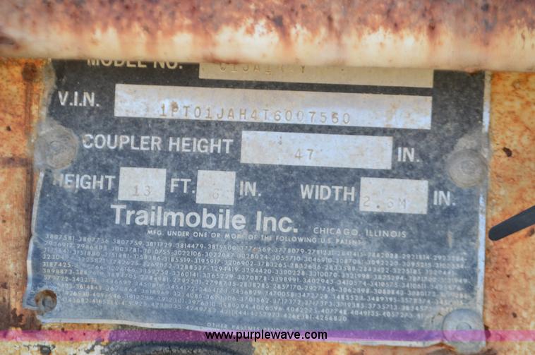 image for item L4596 1996 Trailmobile dry van trailer