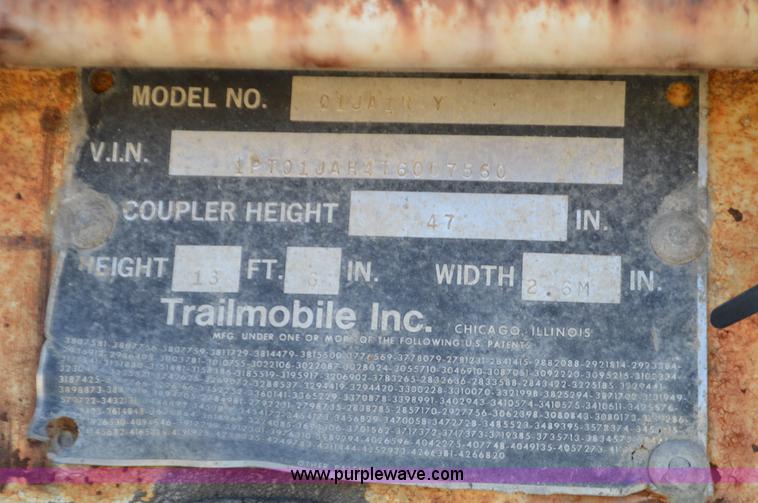 image for item L4596 1996 Trailmobile dry van trailer