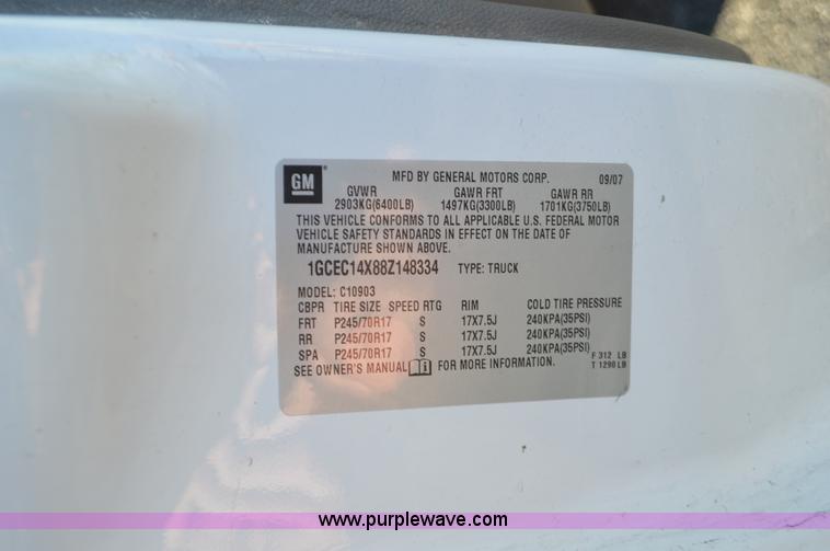 image for item L4655 2008 Chevrolet Silverado 1500 pickup truck