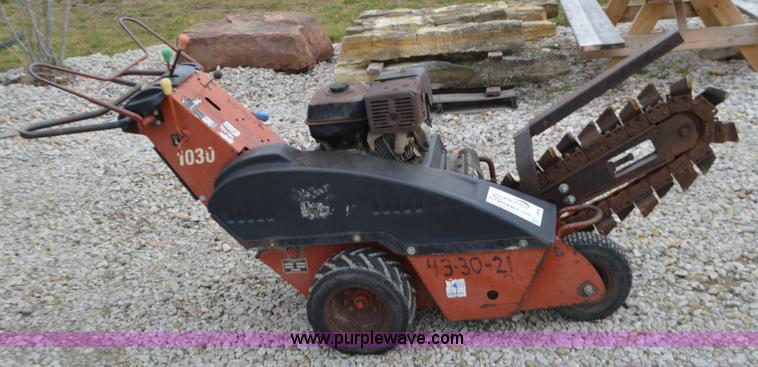 image for item L4659 2001 Ditch Witch 1030 walk-behind trencher