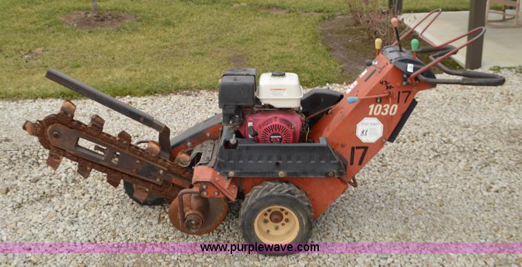 image for item L4661 2001 Ditch Witch 1030 walk-behind trencher