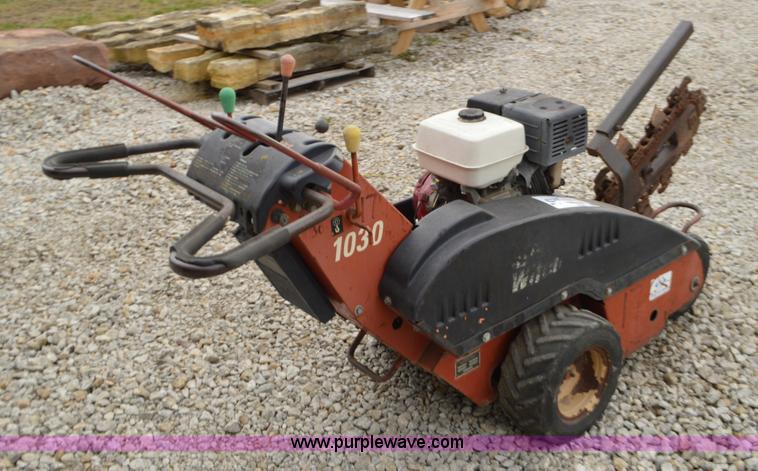 image for item L4661 2001 Ditch Witch 1030 walk-behind trencher