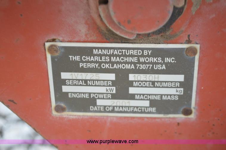 image for item L4661 2001 Ditch Witch 1030 walk-behind trencher