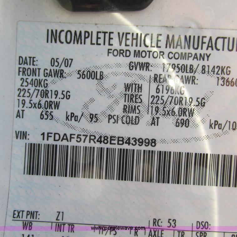 image for item L5358 2008 Ford F550 dump flatbed truck