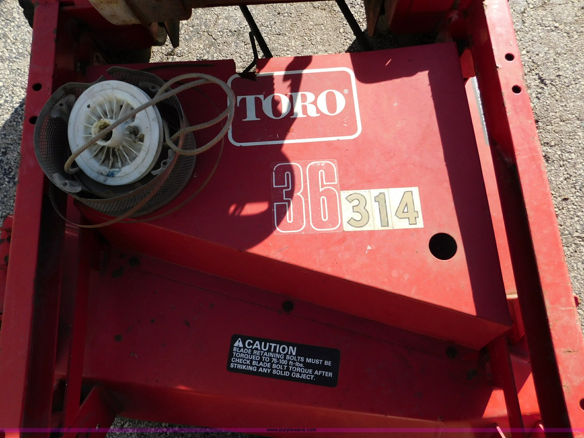 Toro walkbehind lawn mower in Kansas City, KS Item AO9999 sold