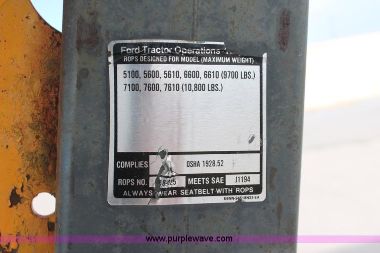 image for item AO9428 1988 Ford New Holland 6610 Tiger Special tractor