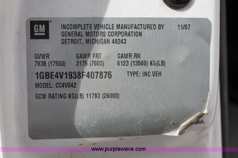 image for item AO9435 2008 Chevrolet C4500 ambulance