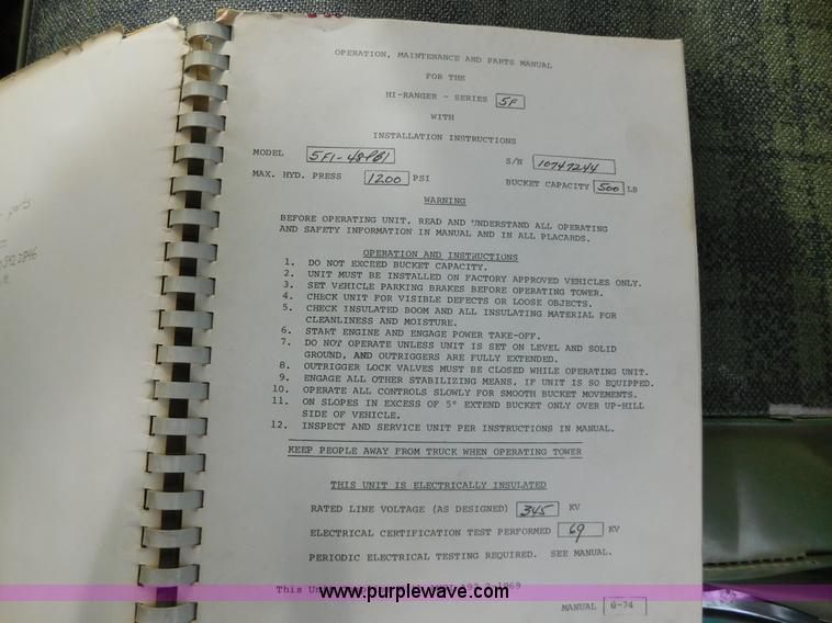 image for item AW9296 1976 Chevrolet C60 bucket truck