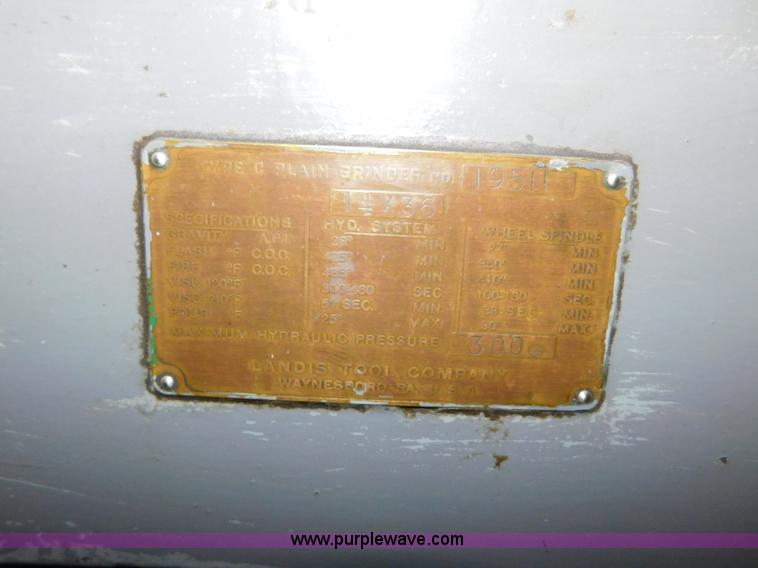 image for item AW9299 Landis 19511 type c plain grinder