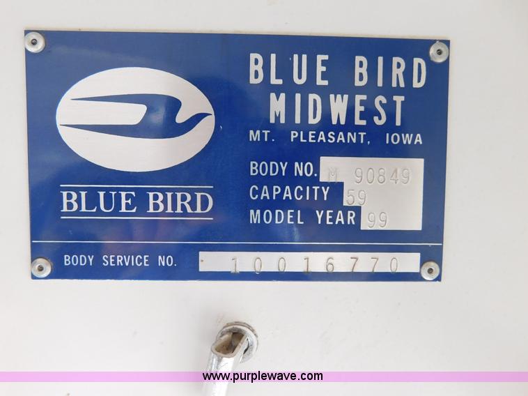 image for item AW9373 1999 Chevrolet Blue Bird CV200C bus