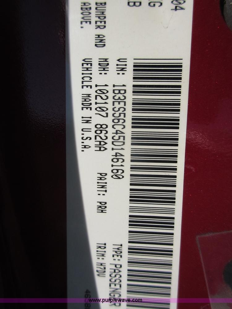 image for item BB9024 2005 Dodge Neon SXT