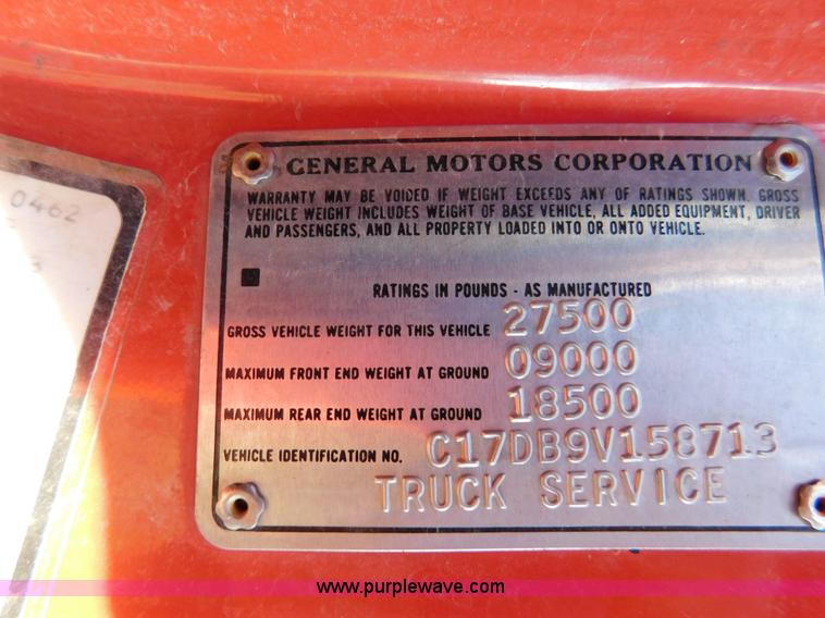 image for item J7483 1979 Chevrolet C70 Custom Deluxe fire truck