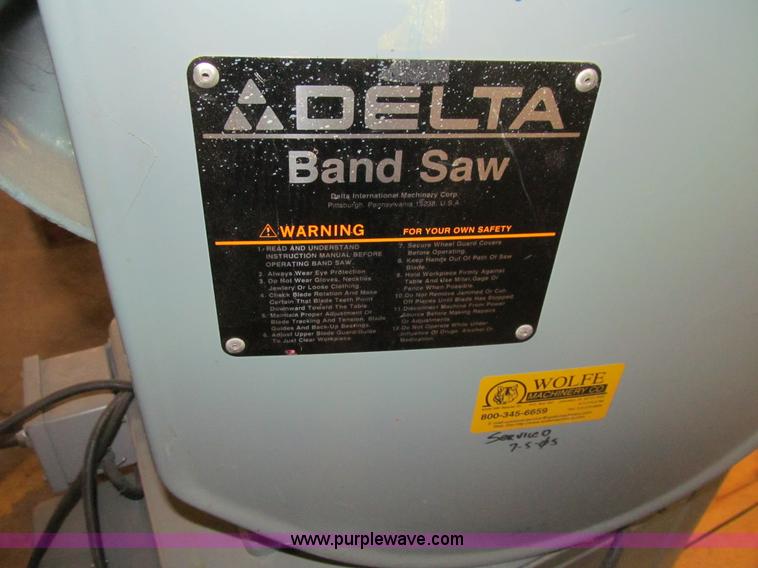 image for item L1905 Delta band saw