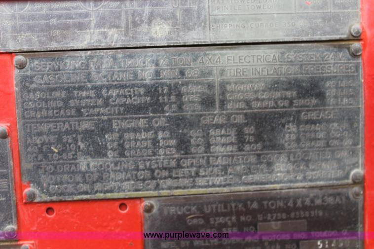 image for item L2369 1953 Willy's Jeep