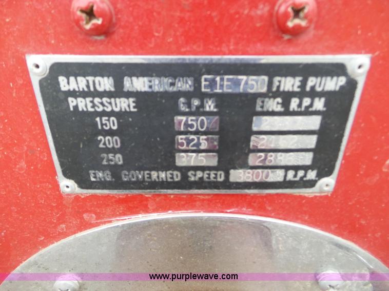 image for item L5085 1972 International C01710A fire truck