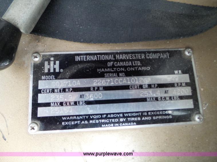 image for item L5085 1972 International C01710A fire truck