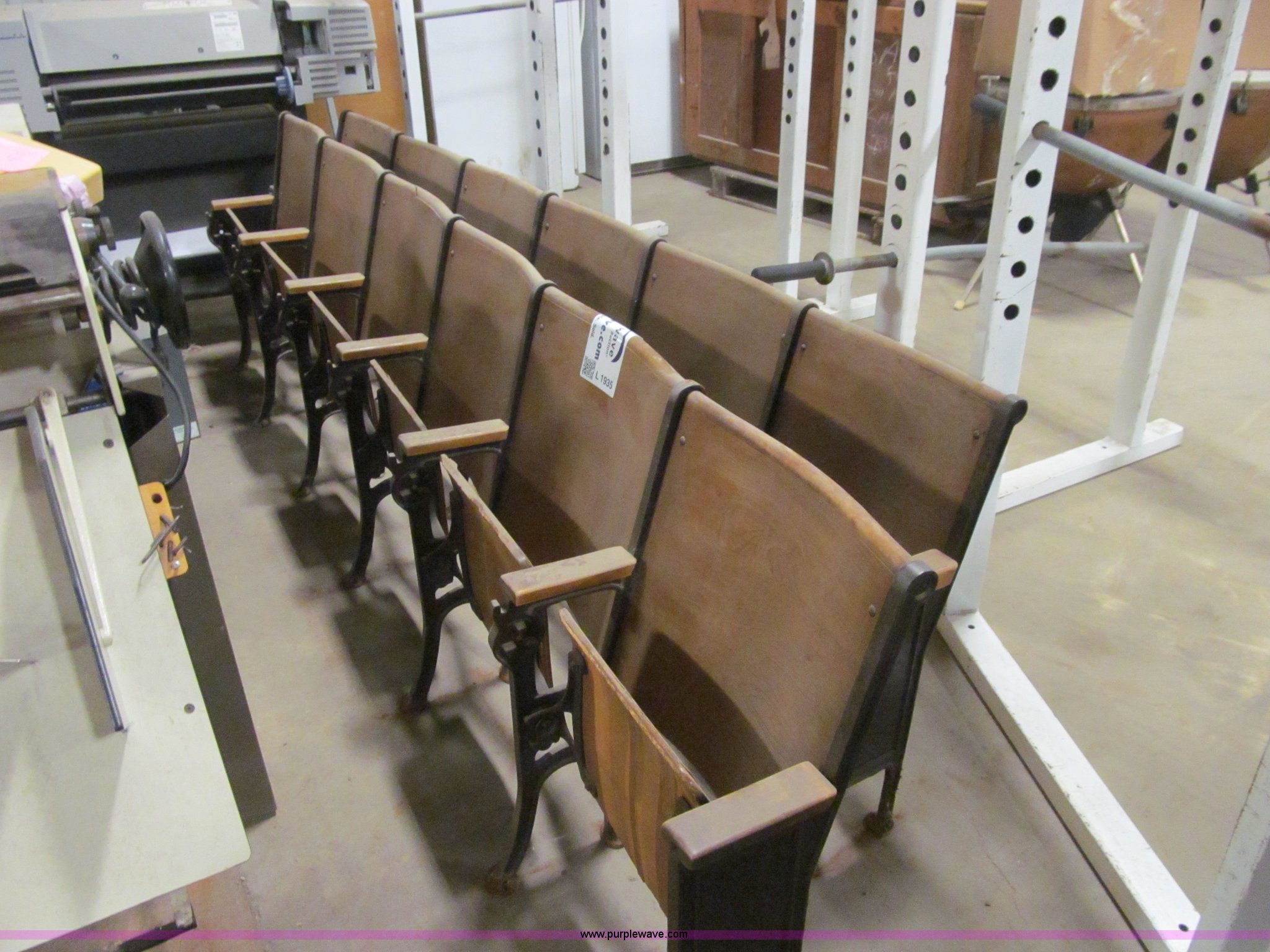 Stadium seats in Des Moines, IA Item L1935 sold Purple Wave