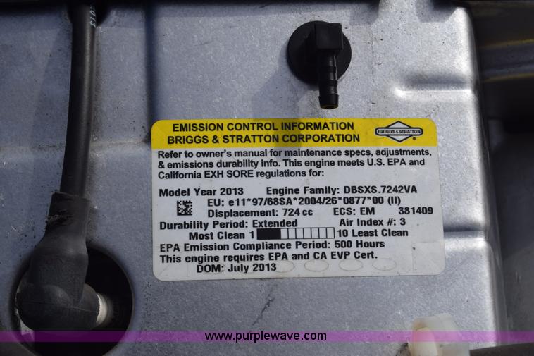 image for item BO9654 2013 Briggs & Stratton gas engine