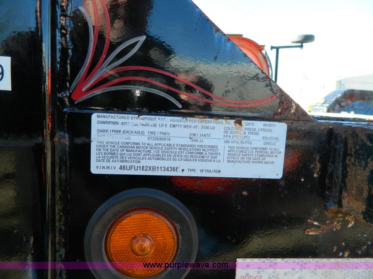 image for item BT9790 2011 Diamond C 45HDT tilt bed utility trailer