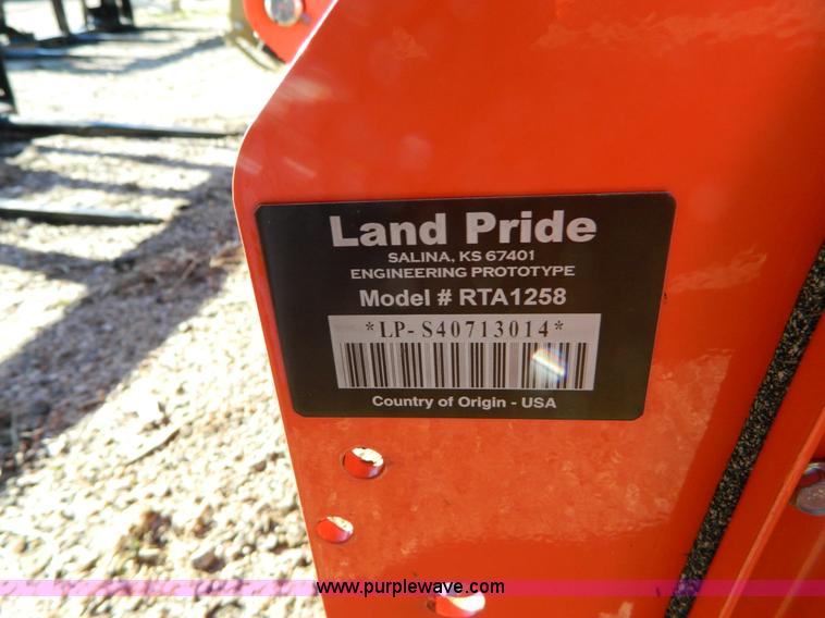 image for item BT9796 Land Pride RTA1258 tiller
