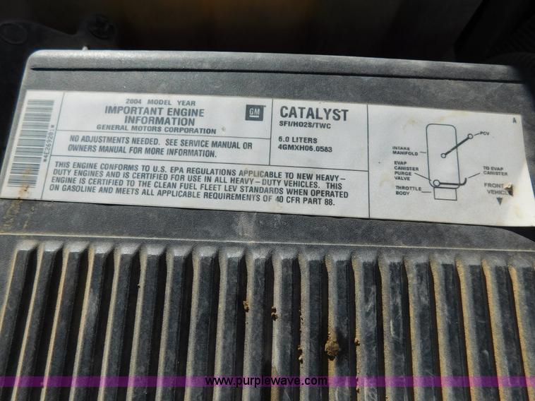 image for item AW9340 2004 Chevrolet Silverado 2500HD pickup truck