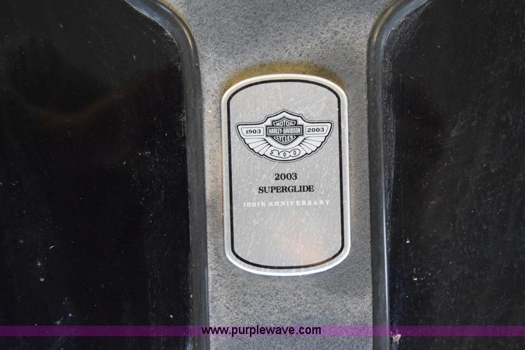 image for item BK9837 2003 Harley Davidson Super Glide motorcycle