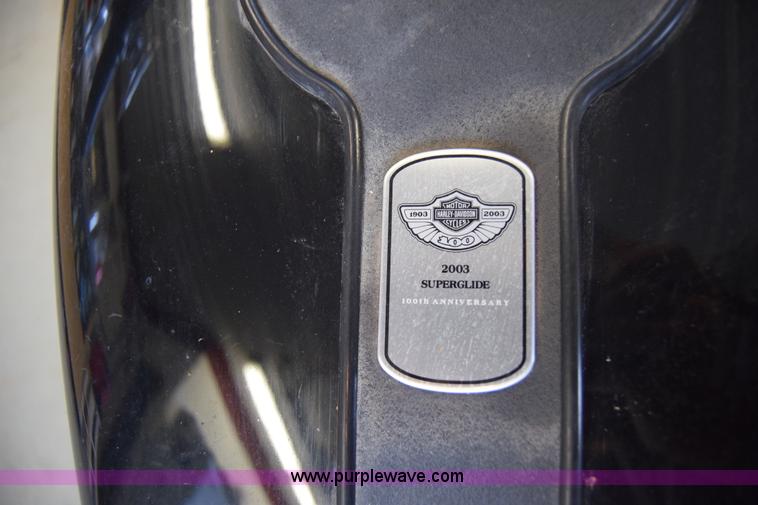 image for item BK9837 2003 Harley Davidson Super Glide motorcycle