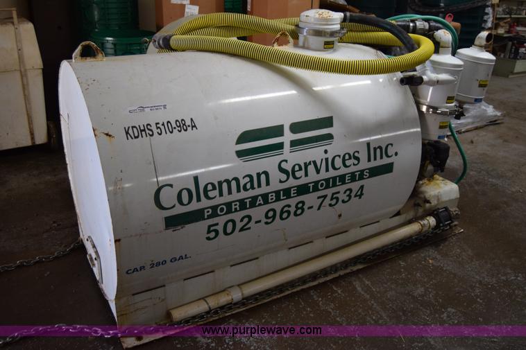 image for item BO9674 280 gallon slide-in steel vacuum slurry tank