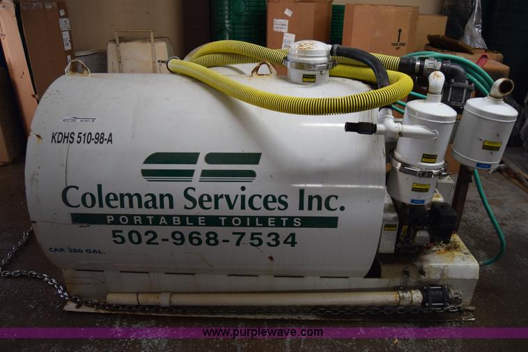 image for item BO9674 280 gallon slide-in steel vacuum slurry tank