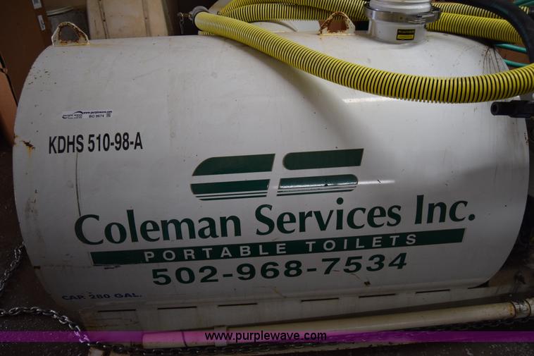 image for item BO9674 280 gallon slide-in steel vacuum slurry tank