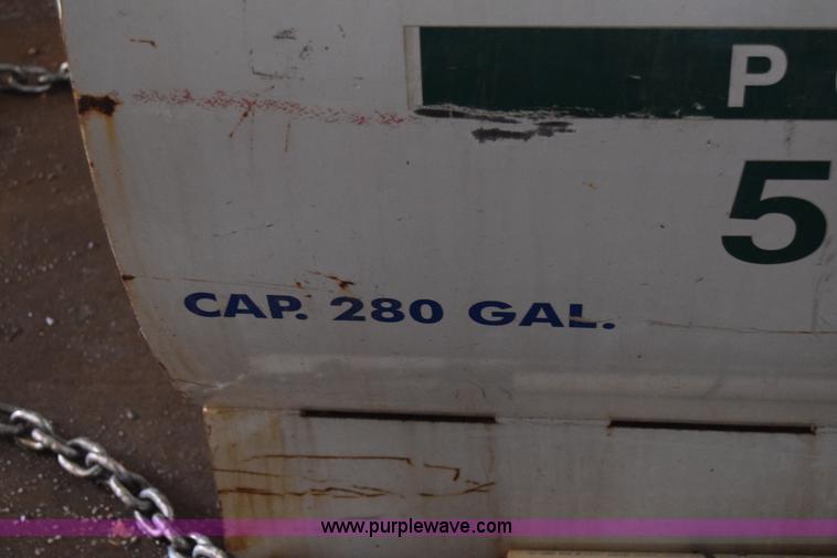 image for item BO9674 280 gallon slide-in steel vacuum slurry tank