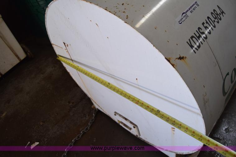 image for item BO9674 280 gallon slide-in steel vacuum slurry tank