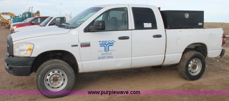 image for item J1347 2008 Dodge Ram 2500 Quad Cab pickup truck