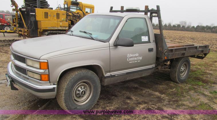1998 Chevrolet 2500 flatbed pickup truck | Item L1982 | 1 ... dodge flatbed wiring 