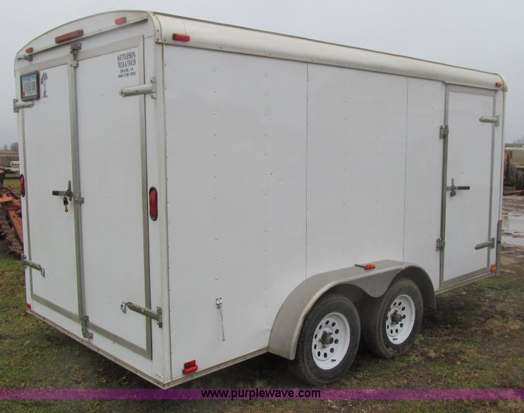 image for item L1984 2012 Atlas AU714TA2 enclosed cargo trailer