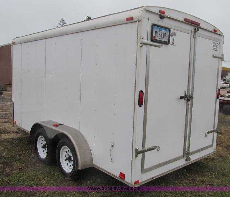 image for item L1984 2012 Atlas AU714TA2 enclosed cargo trailer
