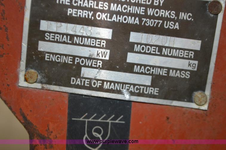 image for item L4662 Ditch Witch 1020 walk-behind trencher