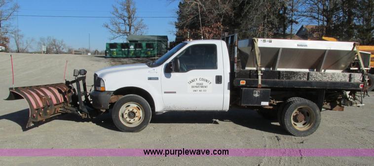 image for item L5359 2004 Ford F550 Super Duty dump flatbed truck