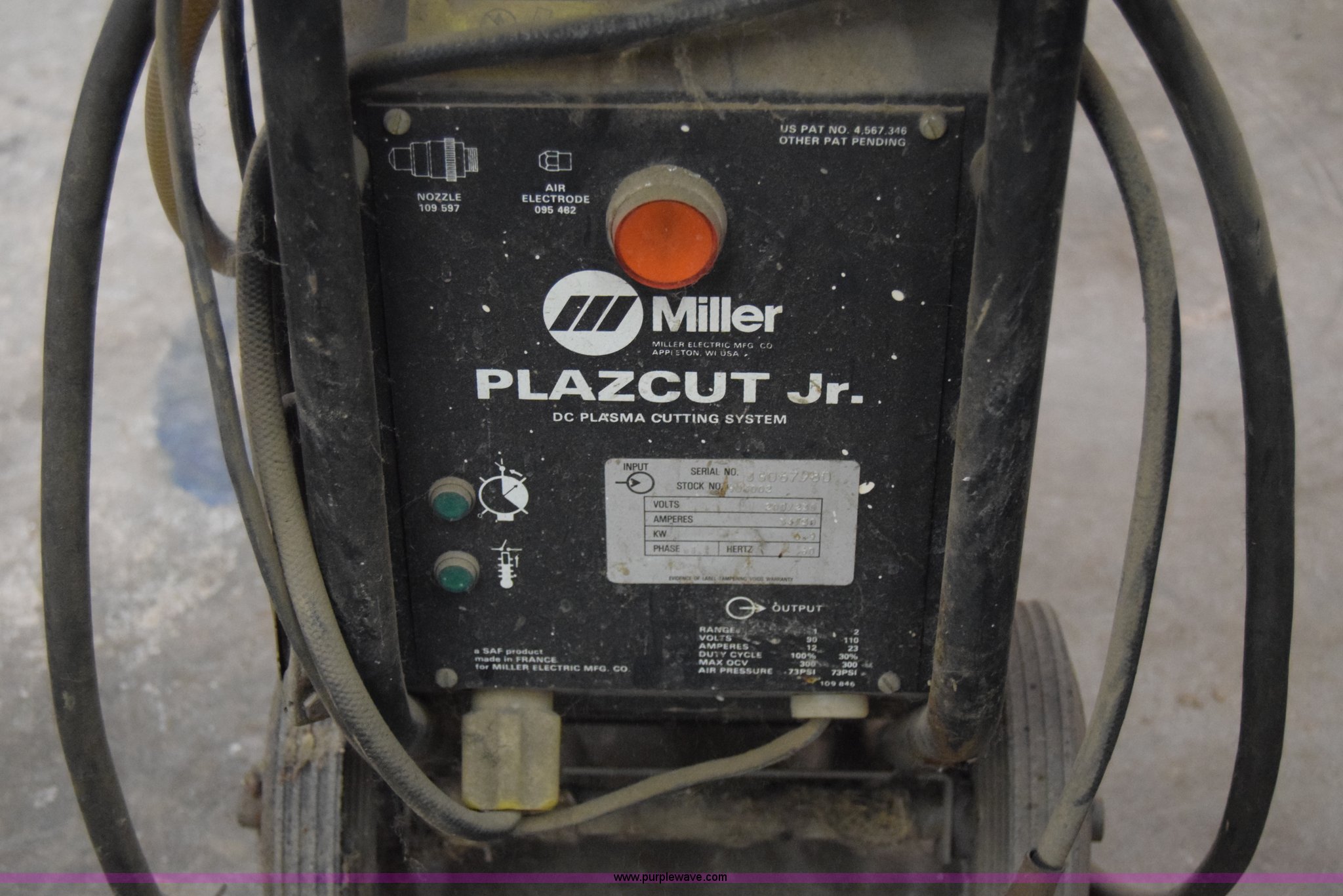 Miller Plazcut Jr. plasma cutter in Hutchinson, KS Item BK9832 sold